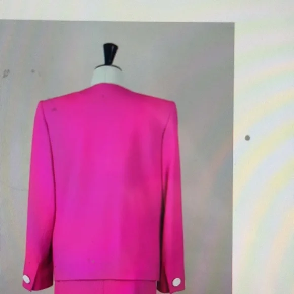 Vintage Yves Saint Laurent Fuchsia Passementerie Jacket